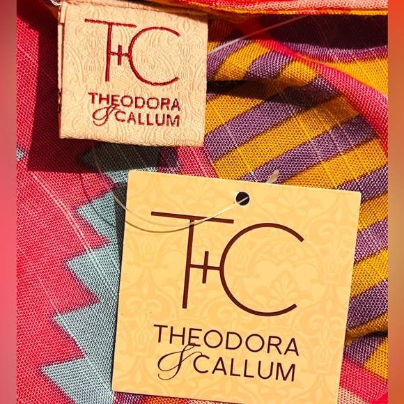 Theodora & Callum Kaftan Cover up One Size Boho Print New with Tag Fits Large - Picture 9 of 10